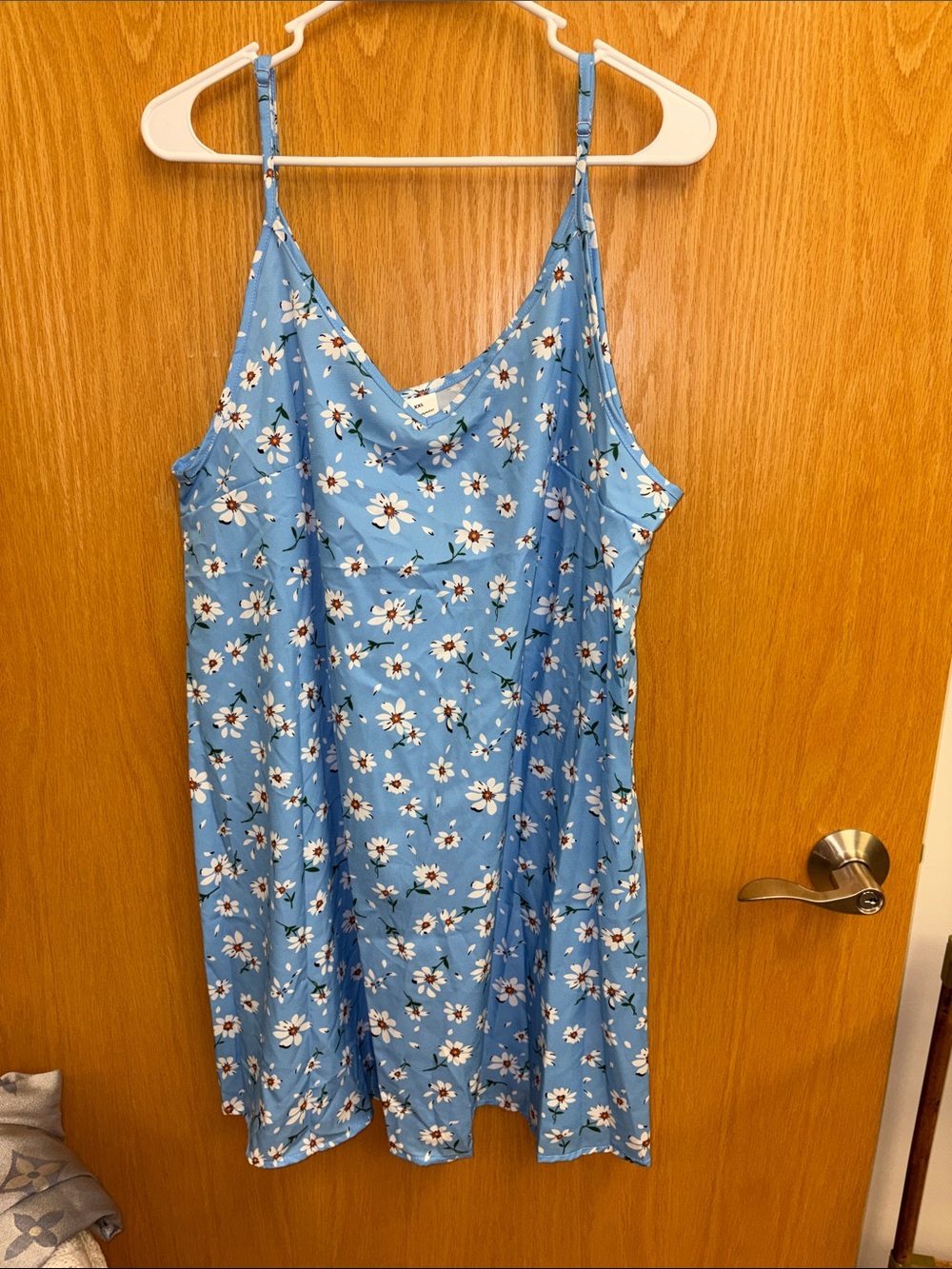 Light Blue Floral Mini Dress